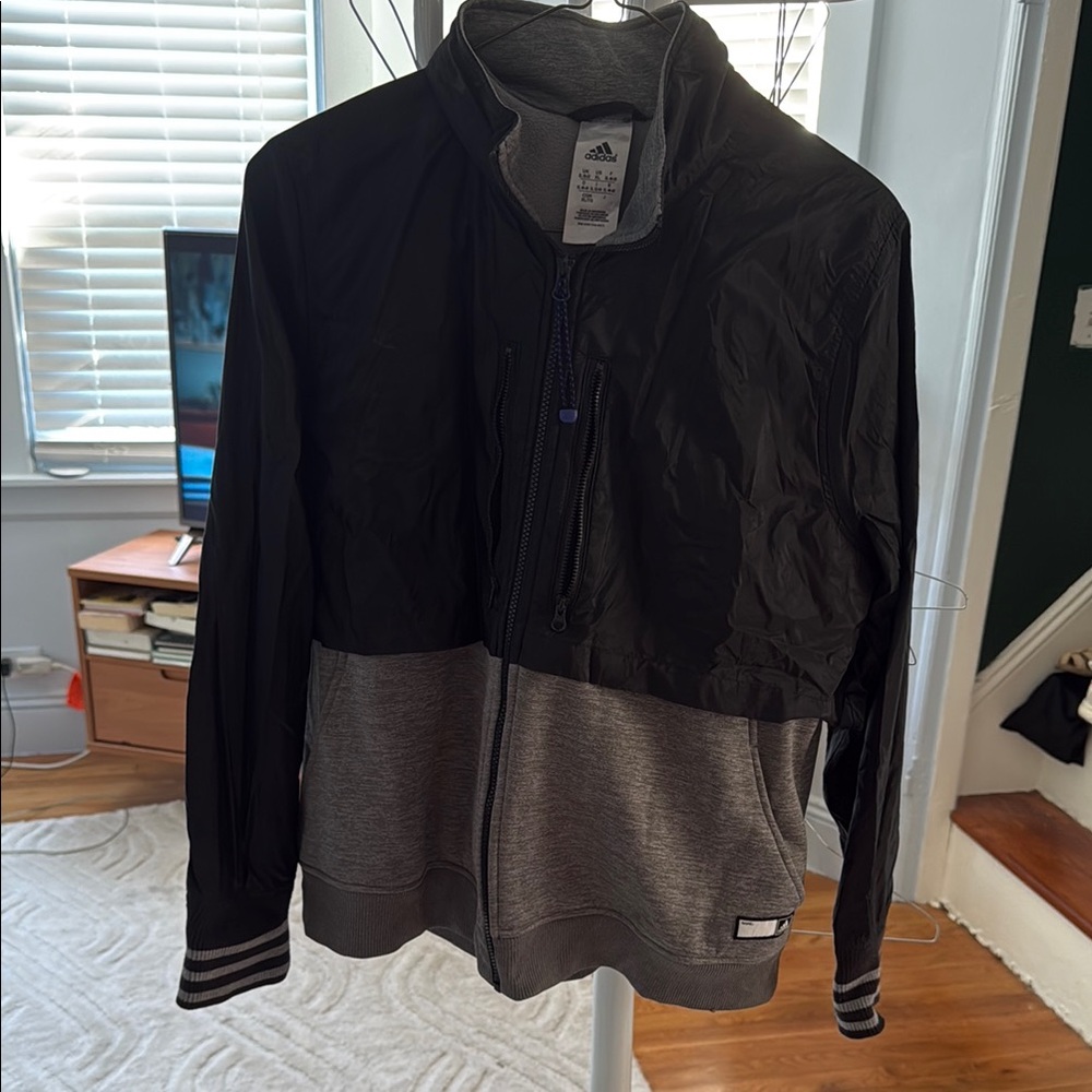 Adidas Two-Tone Black and Gray Jacket